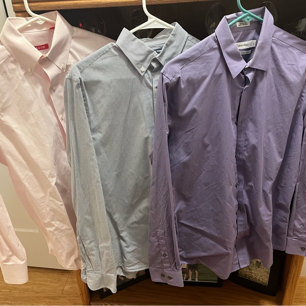 Lot of 3 dress shirt size small